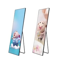 Afficheur numérique LED P1.53 ultra-fin, couleur intégrale, 960 x 320, écran sur pied, gestion des contenus à distance, publicité intérieure
