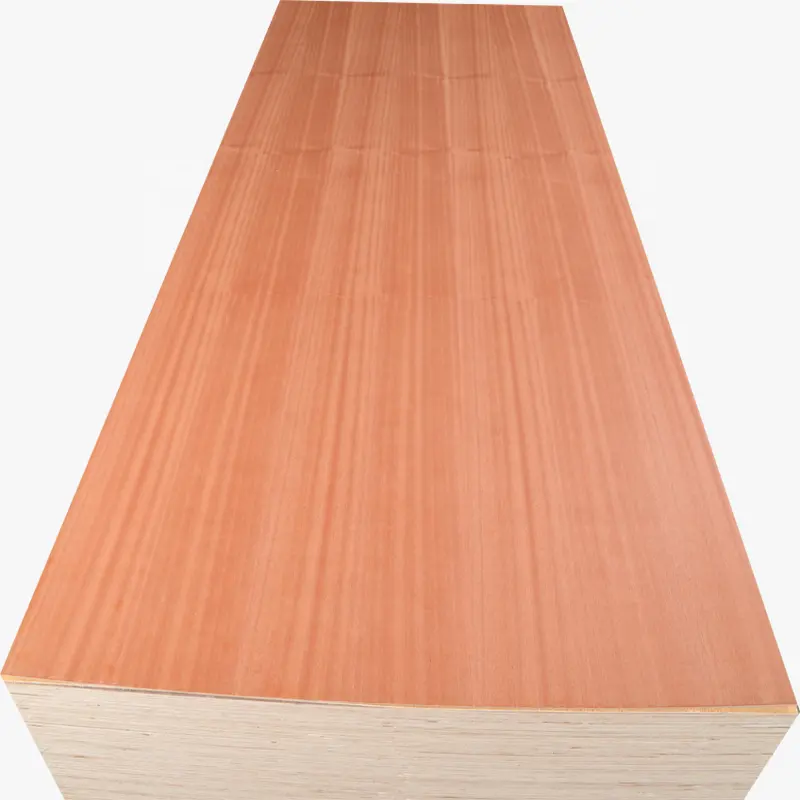 Balau duro y duradero para muebles Precio bajo Embalaje de paleta fuerte Meranti plyood Pintado Rojo + Color de madera natural