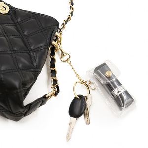 Clear PVC Chapstick Pouch Keychain Travel Portable <b>Lipstick</b> Holder Plastic Cosmetic Storage Kit for Women Girls - Product Image 2