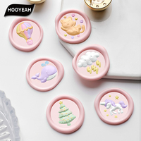 Timbre de série de dessins animés simples et mignons 2.2cm petit fabricant de joints à motif en relief