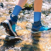 Chaussettes de randonnée professionnelles standard d'automne, respirantes, pour le trekking, avec logo personnalisé, séchage rapide, imperméables