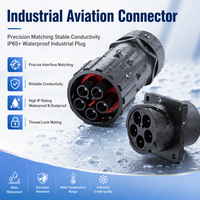 Connecteur haute puissance M28 Fast Card 2, 3 et 4 cœurs 50A, prise aviation pour onduleur de stockage d'énergie, plaqué or cuivre