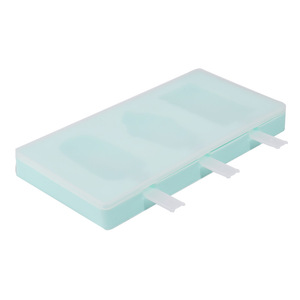 Homesun 4 cavités moule à crème glacée en Silicone moules à Popsicle réutilisables bricolage fait maison mignon dessin animé fruits crème glacée Popsicle Maker moule - Product Image 5