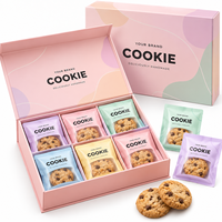 Boîte cadeau personnalisée pour biscuits, emballage en papier rigide de luxe avec séparateurs pour biscuits emballés individuellement, coffrets cadeaux de marque de boulangerie
