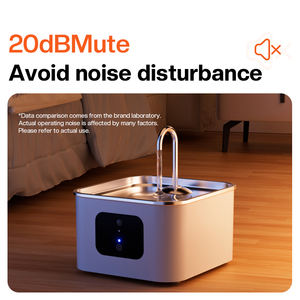 Distributeur d'eau <span class=keywords><strong>professionnel</strong></span> antimicrobien muet intelligent pour animaux de compagnie batterie sans fil 4l grande capacité chat <span class=keywords><strong>fontaine</strong></span> <span class=keywords><strong>à</strong></span> boire en acier inoxydable - Product Image 2