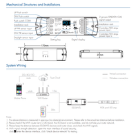 SKYDANCE 5-24VDC WiFi RF Dual PIR сенсор лестничная лампа диммер двойная кнопка SPI контроллер для RGB Пиксельная Светодиодная лента ES-D(WT)