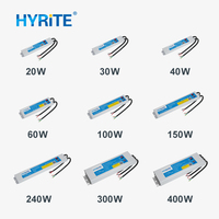 Fuente de alimentación led regulable, controlador de luz led de 30w, 50w, 100w, 150w, 200w, 300w, 600w, CC de 48v, 36v, 24v, 12v, 5 años de garantía