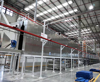 Línea de Recubrimiento en Polvo Electrostático para Equipos Eléctricos con Acabado Aislante GH, Piezas de Transformadores, Horno de Curado para Aluminio