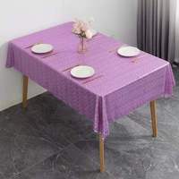 Nappe en polyester de couleur unie, taille personnalisée, multicolore, pour mariage, banquet, fête, nappe carrée, décoration de la maison