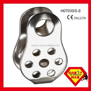 CE Certified Stainless Steel Fixed Side Pulley with Aluminum Alloy Sheave 22kN Breaking <b>Strength</b> 13mm <b>Max</b> Rope Size - Product Image 4