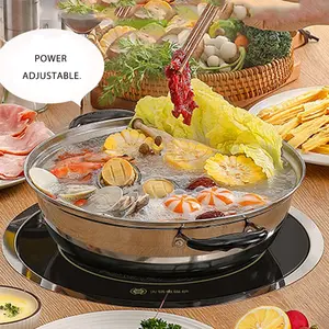 2024 Customizable commercial hot pot induction cooker shabu shabu hotpot cooker with touch control