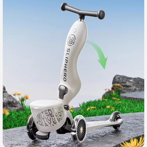 Trottinette 3-en-1 pour enfants avec roues lumineuses - Vélo d'équilibre convertible et tricycle pour tout-petits - Product Image 1