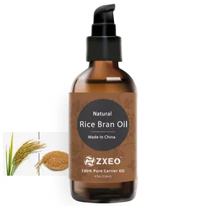 2023 year hot selling Food grade Factory Supply Healthy Hair Care Growth Rice Bran Oil 120ml