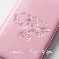 Album photo 4 compartiments style coréen avec ailes d'ange pour filles, pour cartes d'idoles et photos d'étudiants