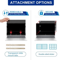 Filtre de confidentialité anti-reflet facile à installer, 2 voies, protection d'écran de 14 pouces pour ordinateur portable HP de 14 pouces