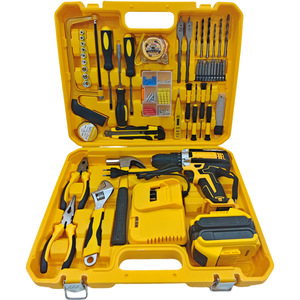 Set di Utensili Elettrici Multifunzione Senza Fili per Uso Domestico e Industriale, <span class=keywords><strong>Trapano</strong></span> e Avvitatore a Batteria al Litio con Funzione a Impatto - Product Image 2