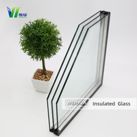 Vidrio con triple aislamiento en vidrio de construcción Paneles de vidrio con triple acristalamiento para ventana de muro cortina