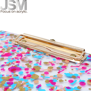 Customizable A4 <strong>Clipboard</strong> <strong>Folder</strong> <strong>Cute</strong> Plastic Acrylic Metal Durable Stationery Supplies Office School Work JSM-00A4 31x22x0.2cm - Product Image 5