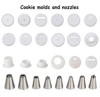 Machine à fabriquer des biscuits en vente chaude, mini machine à former des biscuits et des pâtes avec différents moules et buses pour les magasins et les cuisines