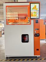 Máquina Expendedora Automática de Zumo de Naranja, Capacidad de 1300L, Pantalla Táctil de 22 Pulgadas, Función de Autolimpieza, Múltiples Métodos de Pago (Monedas/QR/Tokens)