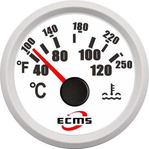 Jauge de température de l'eau à aiguille 52 mm 316L pour yacht, bateau, camping-car et modification automobile 40-120 - Product Image 5