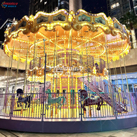 Manège commercial de style européen à deux étages, grand carrousel à vendre