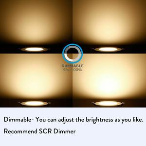 ไฟดาวน์ไลท์แบบฝังฝ้าเพดาน 3W 5W 7W 9W 12W 18W ปรับความสว่างได้ - Product Image 6