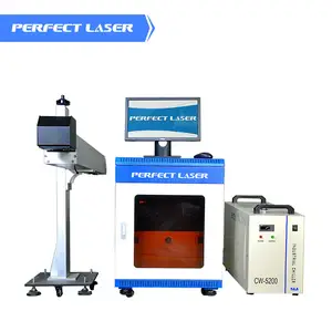 Laser perfetto prezzo economico marcatura Laser CO2 codice QR Logo numero modello data macchina da stampa su bottiglie di vetro in PVC