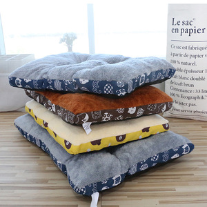 Thickened Pet <b>Mat</b> Fleece Lined Warm Dog Bed Rectangle Cartoon Pattern Four Seasons Use Hand Wash Polyester Fiber Fill - Product Image 1