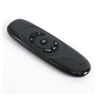 Grande réduction maintenant C120 2.4G Souris sans fil Air Mouse Télécommande pour Android TV Box Prise en charge des langues russe, latine, arabe Mini clavier