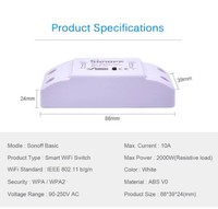 Sonoff Basic WiFi Smart Switch Modul Relay Otomatisasi Rumah Nirkabel Domotica Pengontrol Jarak Jauh DIY