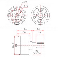 Moteur BLDC JSLIS J1306 pour drones selfie, mini-drones, machines à voyager dans le temps, ventilateurs portatifs, tournevis électriques