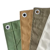 Résistant au vent et aux déchirures, personnalisable, disponible en vert foncé et brun, toile 100% polyester enduite de silicone 12 oz, imperméable