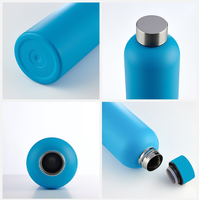 Bouteille d'eau à petite ouverture en acier inoxydable 304/316, grande capacité 500/750/1000 ml, résistante à l'abrasion, avec logo personnalisé HAERS
