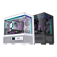 Boîtier d'ordinateur de bureau Lovingcool OEM Chassis RGB Full Tower avec fenêtre en verre trempé ATX pour jeux vidéo Gamer PC