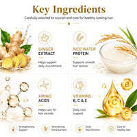 Soins capillaires naturels au gingembre 900ml pour cheveux afro 4C, shampoing hydratant en profondeur, après-shampoing, masque, huile pour la croissance du cuir chevelu