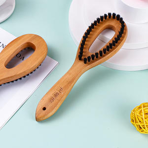 Brosse anti-peluches en bois, brosse en bambou pour tissus en laine, brosse pour couvertures, brosse anti-peluches à long manche en bois massif avec fil métallique. - Product Image 2