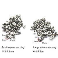 1000 pièces en acier inoxydable boucle d'oreille prise arrière paramètres de boucle d'oreille Base clous d'oreille bouchon arrière papillon bouchon d'oreille fabrication de bijoux à bricoler soi-même