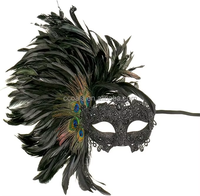 Masque de plumes de carnaval de Mardi Gras