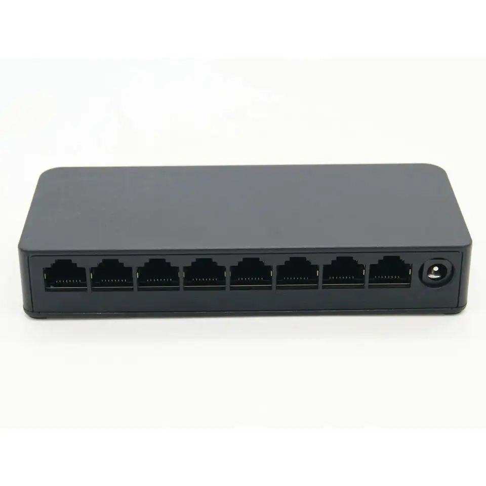 Sunsoont Desktop Rj45 Hub a 8 porte rete Switch non Poe 10/100M per Switch Poe di rete CCTV