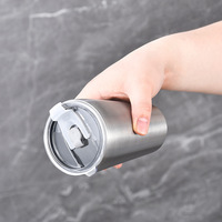 Bouteille d'eau isotherme en acier inoxydable 304, finition martelée rétro, double paroi, moderne et minimaliste, avec paille, pour restaurant et thé