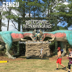 Dinosaurio Animatronic <span class=keywords><strong>de</strong></span> tamaño Real, modelo <span class=keywords><strong>de</strong></span> <span class=keywords><strong>parque</strong></span> interior 3D, dinosaurio para centros comerciales, lugares públicos, aeropuertos, guarderías, guarderías, Metal - Product Image 6