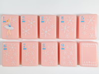 Set Mahjong Akrilik Amerika Motif Nutcracker Ballet Warna Pink Pastel yang Lucu, 160 Ubin Cetak Pola Bunga, Ubin Mahjong Akrilik AS