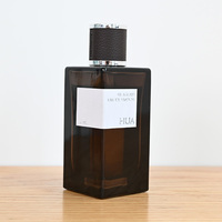 2026 Meistverkaufte Luxus-Parfümflasche 30ml 50ml 100ml Glasflasche mit Lederkappe
