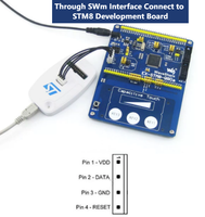 Interface JTAG/SWD de qualité originale émulateur CN ST-LINK/V2 téléchargeur brûleurs STM8/32 gamme complète de brûleurs émulateur STM32/8