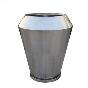 Jardinera de Acero Inoxidable Ecológica para Exteriores, Recubierta de PVC, Resistente a la Oxidación, Moderna, Grande, para Flores, Duradera e Impermeable - Product Image 1