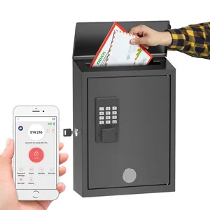 Buzón de Metal montado en la pared de gran capacidad resistente a la intemperie Buzón de <span class=keywords><strong>correos</strong></span> inteligente Buzón <span class=keywords><strong>digital</strong></span> exterior con cerradura electrónica - Product Image 1