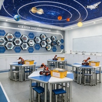 Solution d'équipement éducatif personnalisée pour centre de formation en robotique STEM innovant pour l'apprentissage des projets d'IA