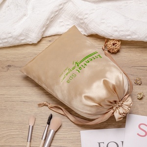 Luxury Quality Reusable Drawstring <strong>Satin</strong> Gift Bag Pouch for Hair Wigs Cosmetic Jewelry Lingerie &amp; Textile Dust-Free Packaging - Product Image 2