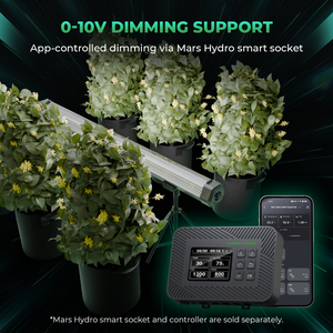 Mars Hydro Under Canopy 100W Full Spectrum 3 Installation Methods Double Sided IP65 Waterproof LED Grow Light ADlite-100